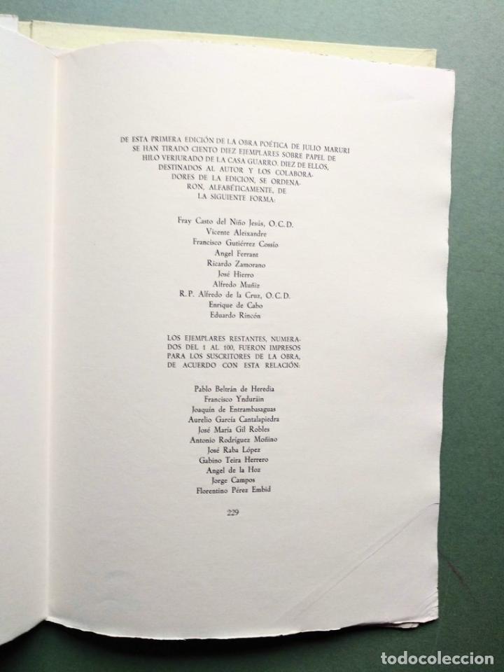 Libros: Obra Po&eacute;tica. - MARURI, Julio. - Foto 11