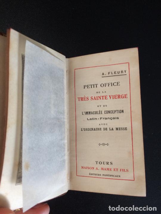 Libros: A. FLEURY. PETIT OFFICE DE LA TRES SAINTE VIERGE ET DE L&acute;IMMACULEE CONCEPTION. FRANCES. - Foto 1