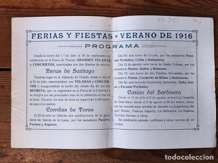 Libros: FERIAS Y FIESTAS EN SANTANDER 1916 - - Foto 4