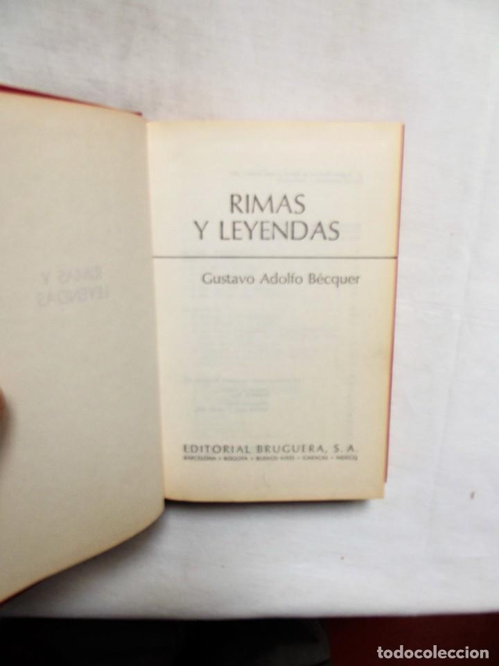 Libros: RIMAS Y LEYENDAS DE GUSTAVO ADOLFO BECQUER - Foto 2