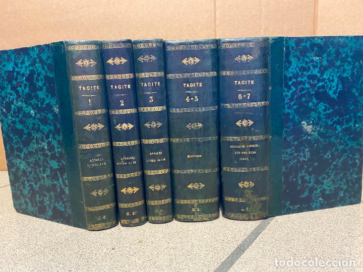 Libros: Oeuvres. 7 tomos en 5 vol&uacute;menes. - TACITE Cornelius Caecina. T&aacute;cito. - Foto 2