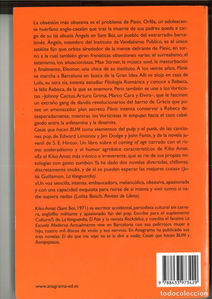 Libros: COSAS QUE HACEN BUM. Kiko Amat - Foto 2