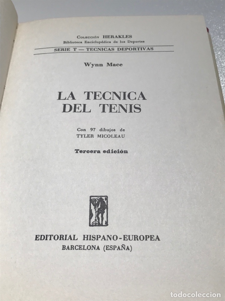 Libros: T&eacute;cnica de tenis Wynn Mace 3 edici&oacute;n Ref A - Foto 3