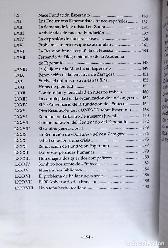 Libros: UN SIGLO DE ESPERANTO EN ARAG&Oacute;N - ANTONIO MARCO BOTELLA - Foto 6