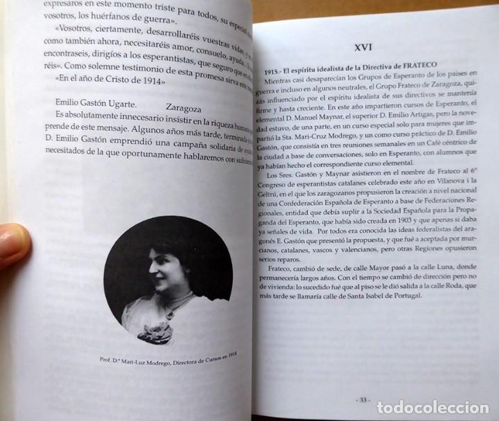 Libros: UN SIGLO DE ESPERANTO EN ARAG&Oacute;N - ANTONIO MARCO BOTELLA - Foto 10