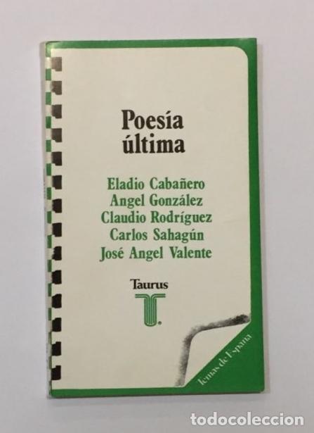 Libros: V.V.A.A. - Poes&iacute;a &uacute;ltima. - Foto 1