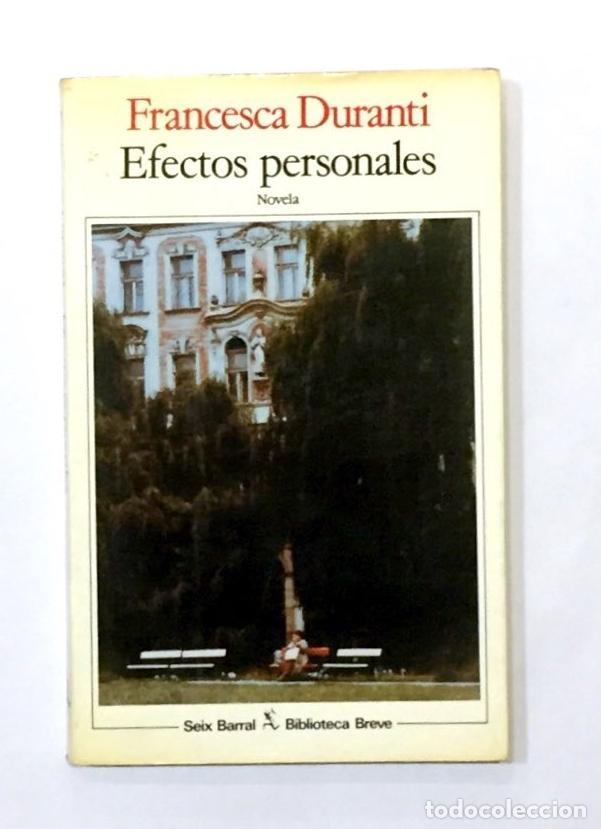 Libros: DURANTI, Francesca. - Efectos personales. - Foto 1