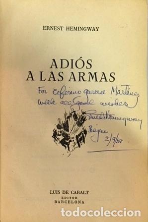 Libros: HEMINGWAY, Ernest. - Adi&oacute;s a las armas. - Foto 1