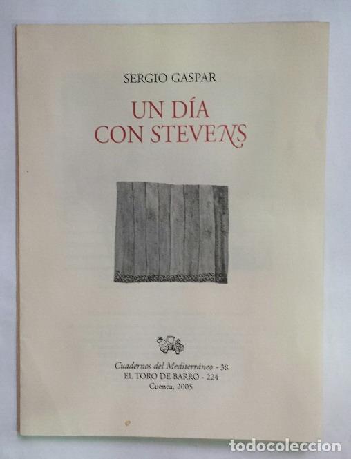 Libros: Gaspar, Sergio. - Un d&iacute;a con Stevens. - Foto 1