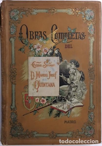 Libros: QUINTANA, Manuel Jos&eacute;. - Obras completas. - Foto 1