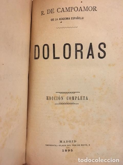 Libros: CAMPOAMOR, Ram&oacute;n de - Doloras. Edici&oacute;n completa. - Foto 1