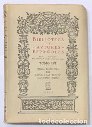 Libros: BENITO FEIJ&Oacute;O, Fray J&eacute;ronimo. - Obras escogidas. - Foto 1