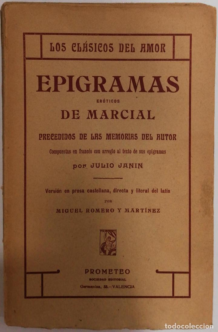 Libros: MARCIAL, Marco Valerio. - Epigramas er&oacute;ticos. - Foto 1
