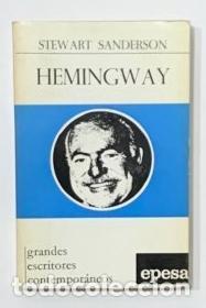 Libros: SANDERSON, Stewart. - Hemingway. - Foto 1