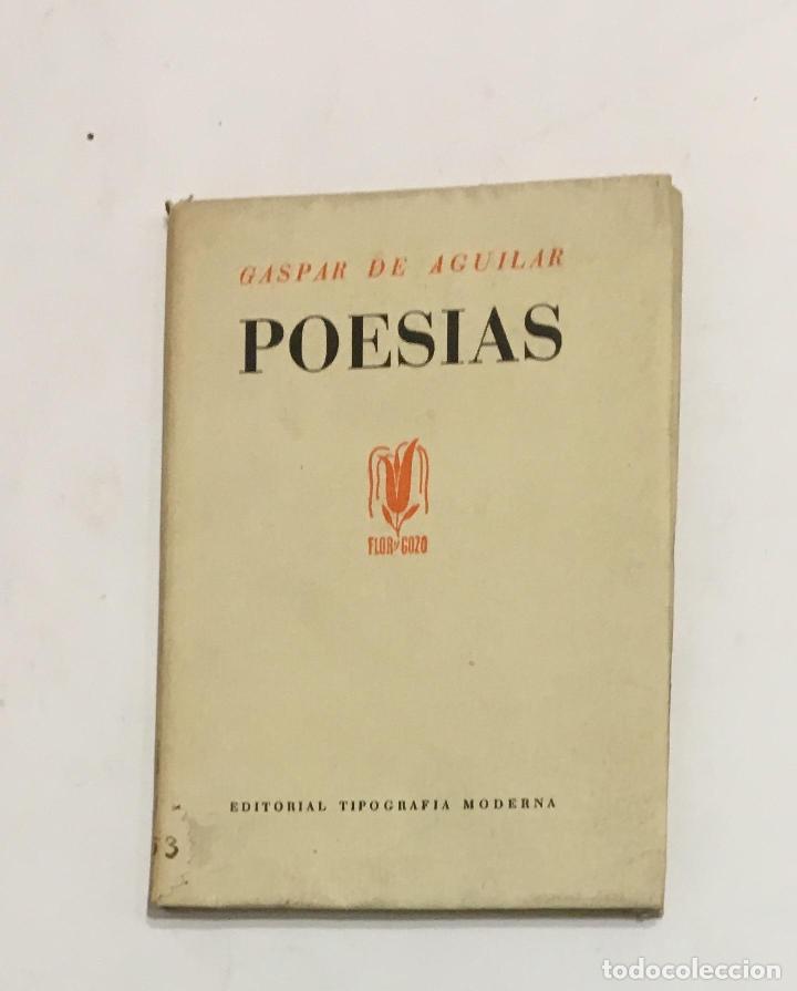 Libros: AGUILAR, Gaspar de. - Poes&iacute;as. - Foto 1