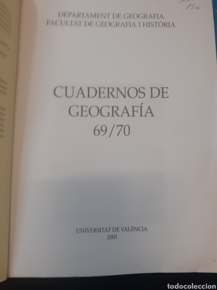 Libros: CUADERNOS DE GEOGRAFIA 69/70 - VV. AA. - Foto 3