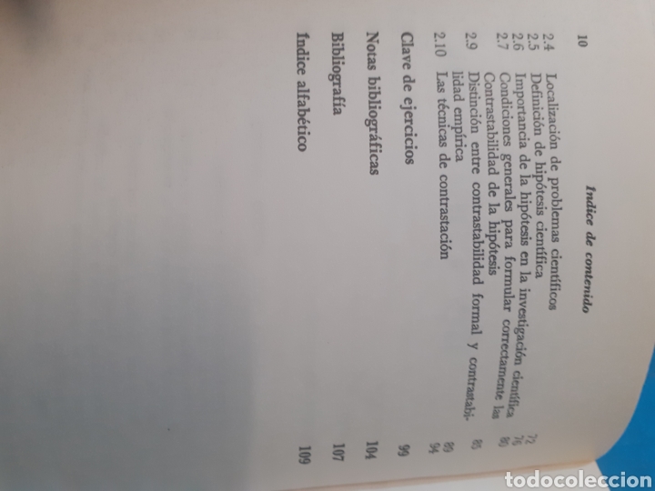 Libros: METODO E HIPOTESIS CIENTIFICOS - LOPEZ CANO,Jos&eacute; Luis. - Foto 5