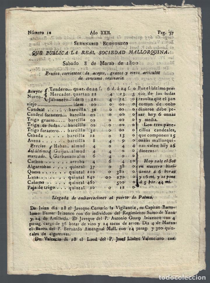 Libros: [Real Sociedad de Amigos del Pais de Mallorca]. - SEMANARIO ECONOMICO. A&ntilde;o XXII. N&uacute;mero 10, 8 de Mar