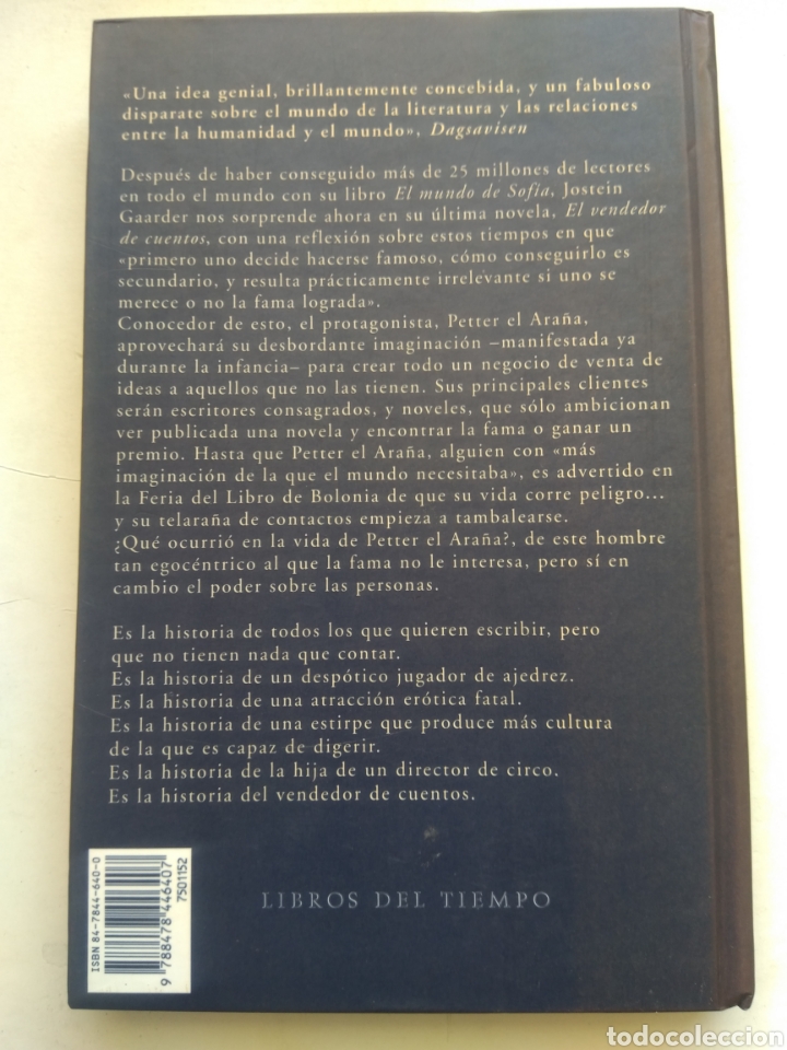 Libros: EL VENDEDOR DE CUENTOS/JOSTEIN GAARDER - Foto 3