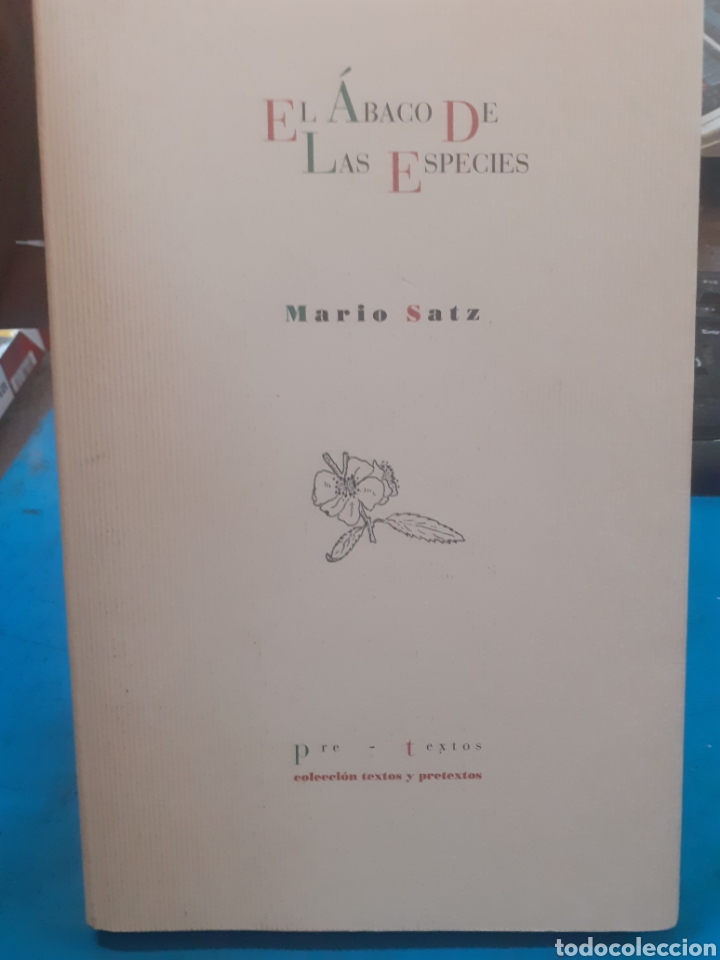 Libros: EL ABACO DE LAS ESPECIES - SATZ,Mario. - Foto 1