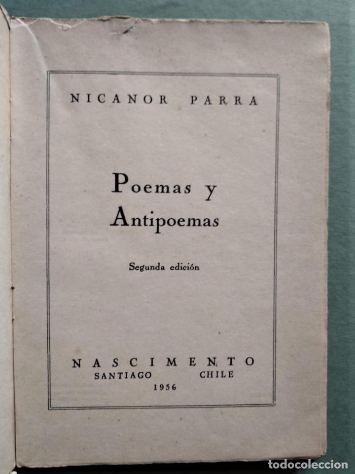 Libros: Poemas y Antipoemas. - PARRA, Nicanor. - Foto 3