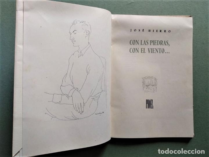 Libros: CON LAS PIEDRAS, CON EL VIENTO... - HIERRO, Jos&eacute;. - Foto 3