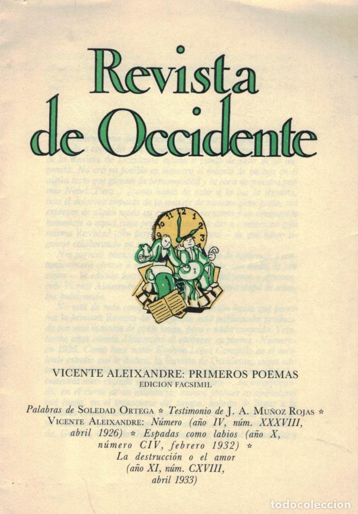 Libros: PRIMEROS POEMAS. - Aleixandre. Vicente, - Foto 1