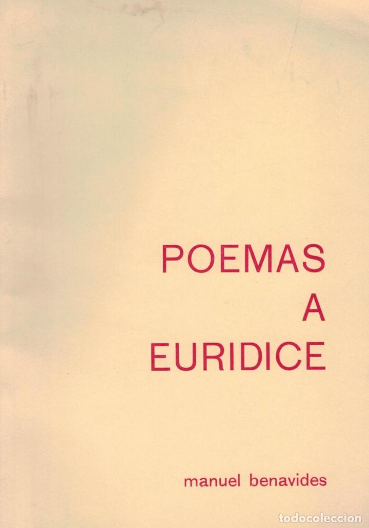 Libros: POEMAS A EURIDICE. - Benavides. Manuel, - Foto 1