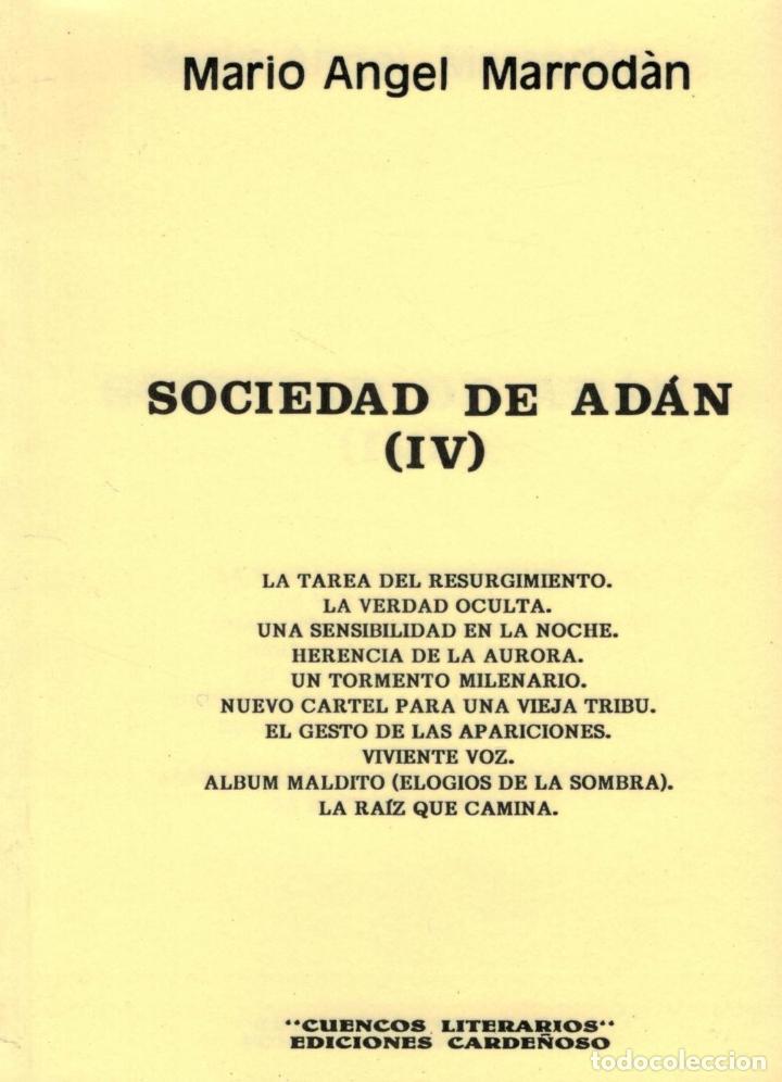 Libros: SOCIEDAD DE AD&Aacute;N. - Marrod&aacute;n. Mario &Aacute;ngel, - Foto 1