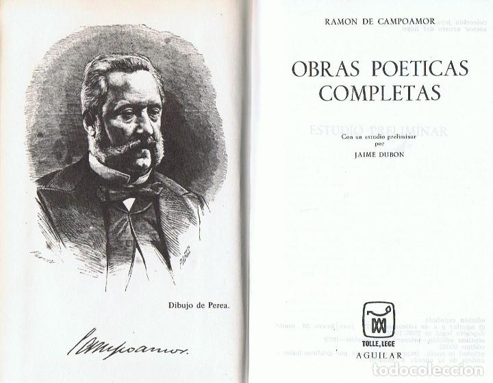 Libros: OBRAS PO&Eacute;TICAS COMPLETAS. - Campoamor. Ram&oacute;n de, - Foto 1