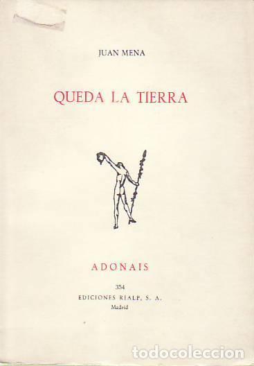 Libros: QUEDA LA TIERRA. - Mena, Juan - Foto 1