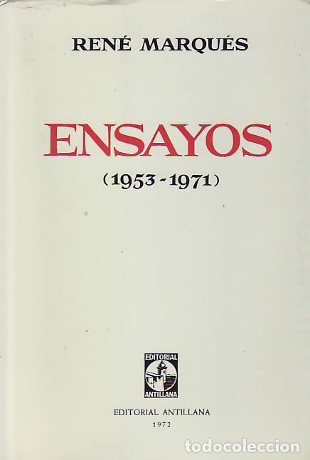 Libros: ENSAYOS (1953 - 1971) - Marques.  Ren&eacute; - Foto 1