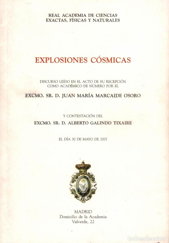 Libros: EXPLOSIONES C&Oacute;SMICAS - Marcaide Osoro.  Juan Mar&iacute;a, - Foto 1