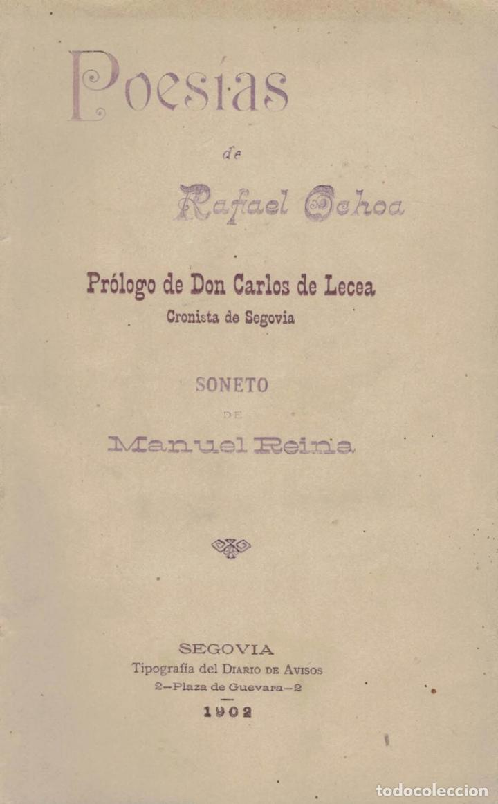 Libros: POES&Iacute;AS - Ochoa.  Rafael - Foto 1