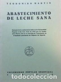 Libros: ABASTECIMIENTO DE LECHE SANA - Mart&iacute;n. Teodomiro - Foto 1
