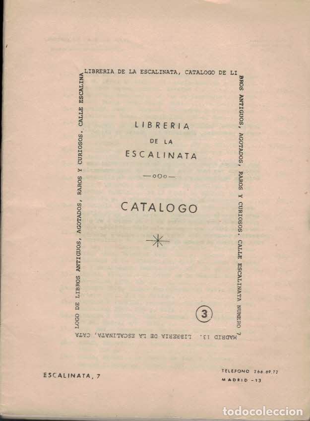 Libros: CAT&Aacute;LOGOS. LIBRER&Iacute;A LA ESCALINATA. - Catalogo - Foto 1
