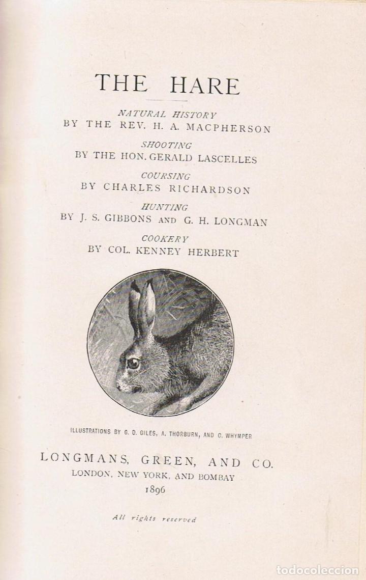 Libros: THE HARE. NATURAL HISTORY. - Macpherson. Rev. H. A. - Foto 5