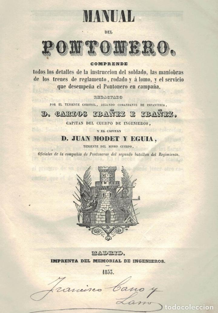 Libros: MANUAL DEL PONTONERO - Ib&aacute;&ntilde;ez e Ib&aacute;&ntilde;ez. Carlos. - Foto 1