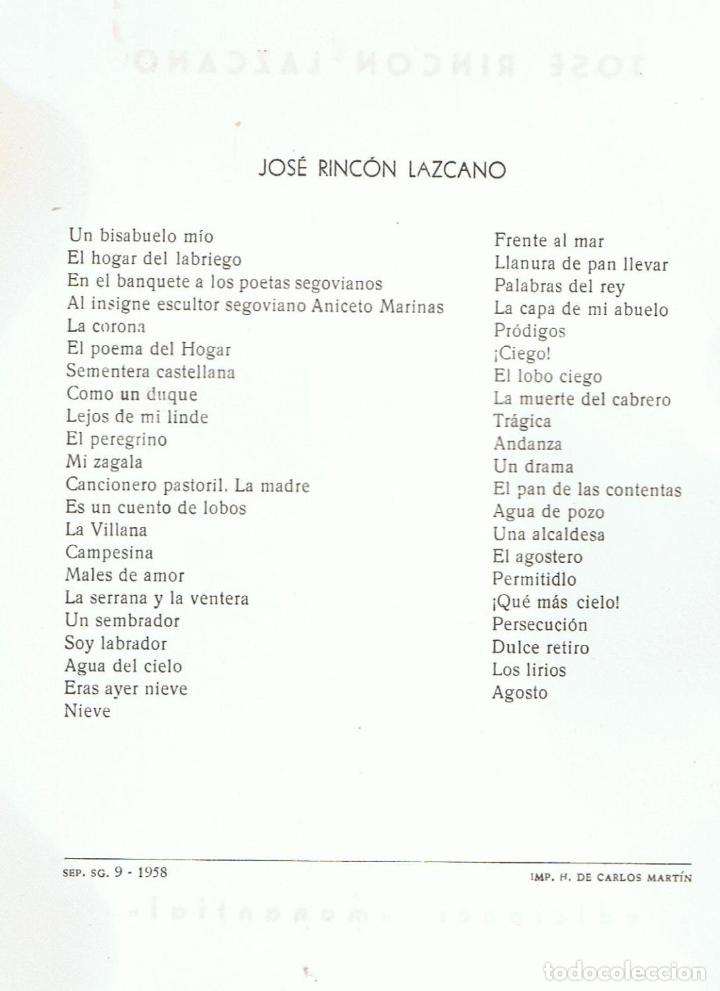 Libros: POES&Iacute;AS. - Rinc&oacute;n Lazcano. Jos&eacute; - Foto 2