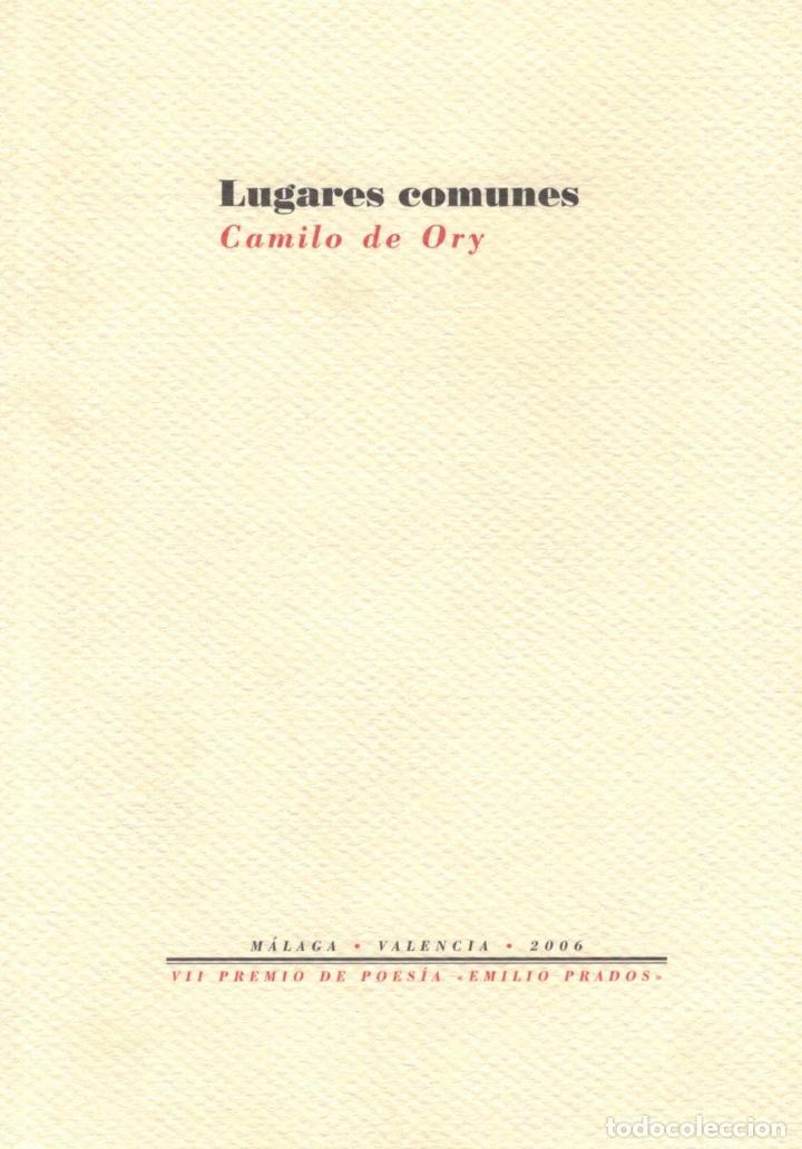 Libros: LUGARES COMUNES - Ory.  Camilo De - Foto 1