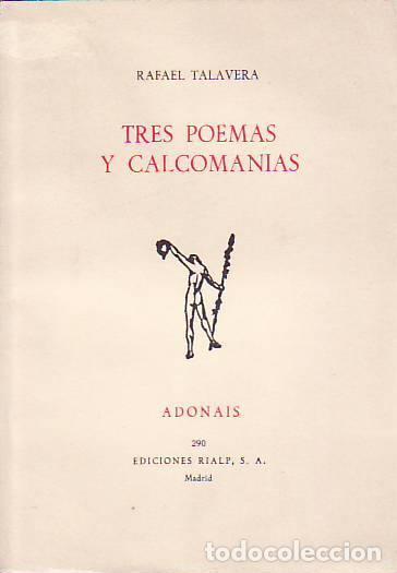 Libros: TRES POEMAS Y CALCOMAN&Iacute;AS - Rafael Talavera - Foto 1