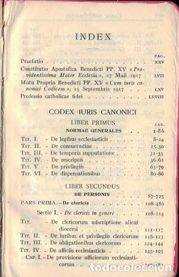Libros: CODEX IURIS CANONICI - Leyes Canonicas - Foto 3