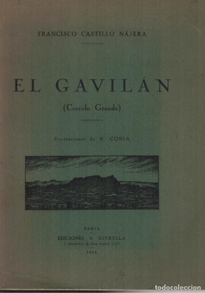 Libros: EL GAVIL&Aacute;N (Corrido Grande) - Castillo N&aacute;jera.  Francisco - Foto 1