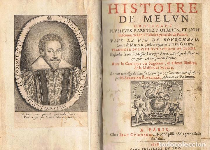 Libros: HISTOIRE DE MELUN - Roulliard.  Sebastian - Foto 2