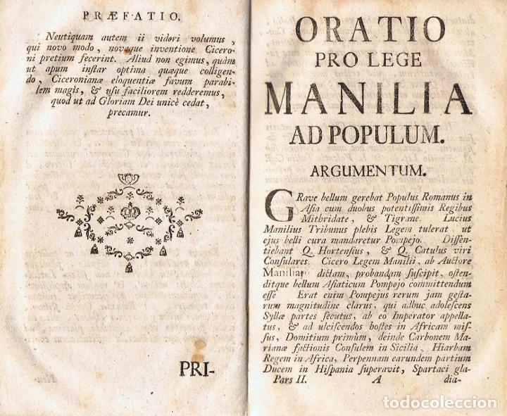 Libros: COMMENTARIUS IN SELECTAS. ORATIONES. PARS II - Ciceronis.  M. T - Foto 2