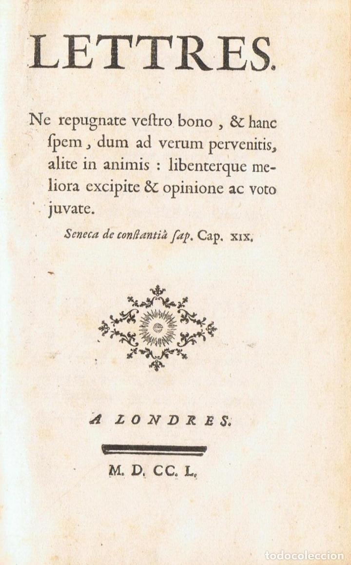 Libros: LETTRES. - Bargeton.  Daniel, (1678-1757) - Foto 1