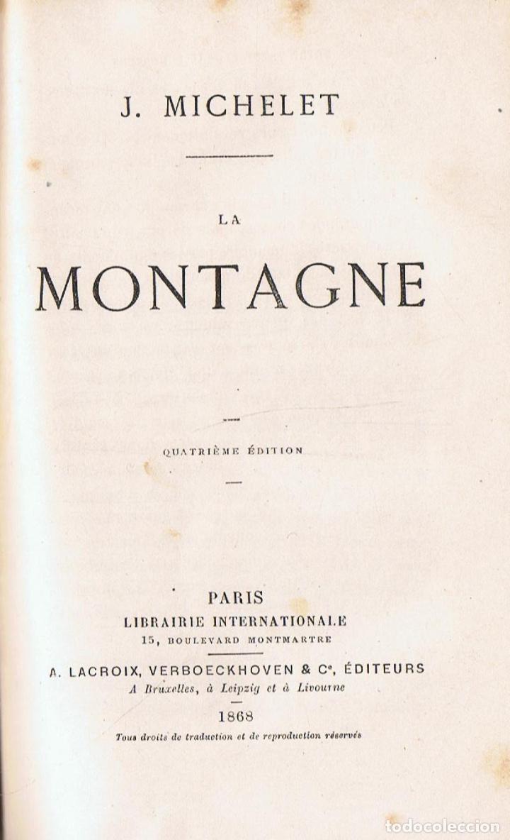 Libros: LA MONTAGNE - Michelet.  J - Foto 1