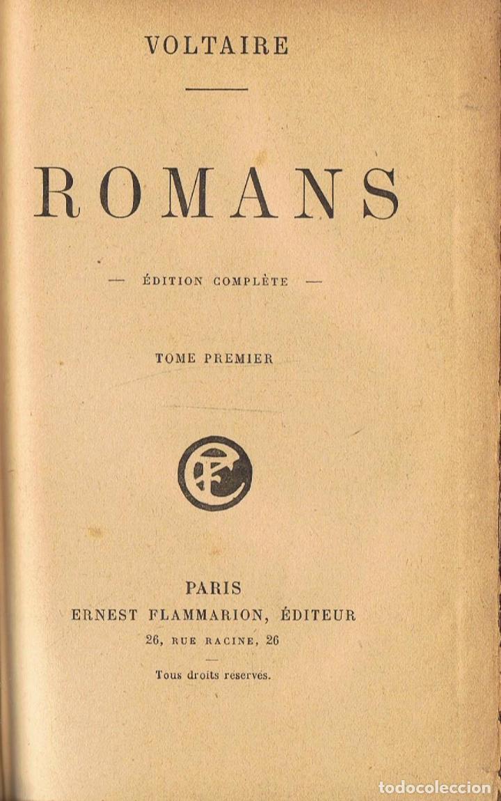 Libros: ROMANS 2 Vols. - Voltaire - Foto 1