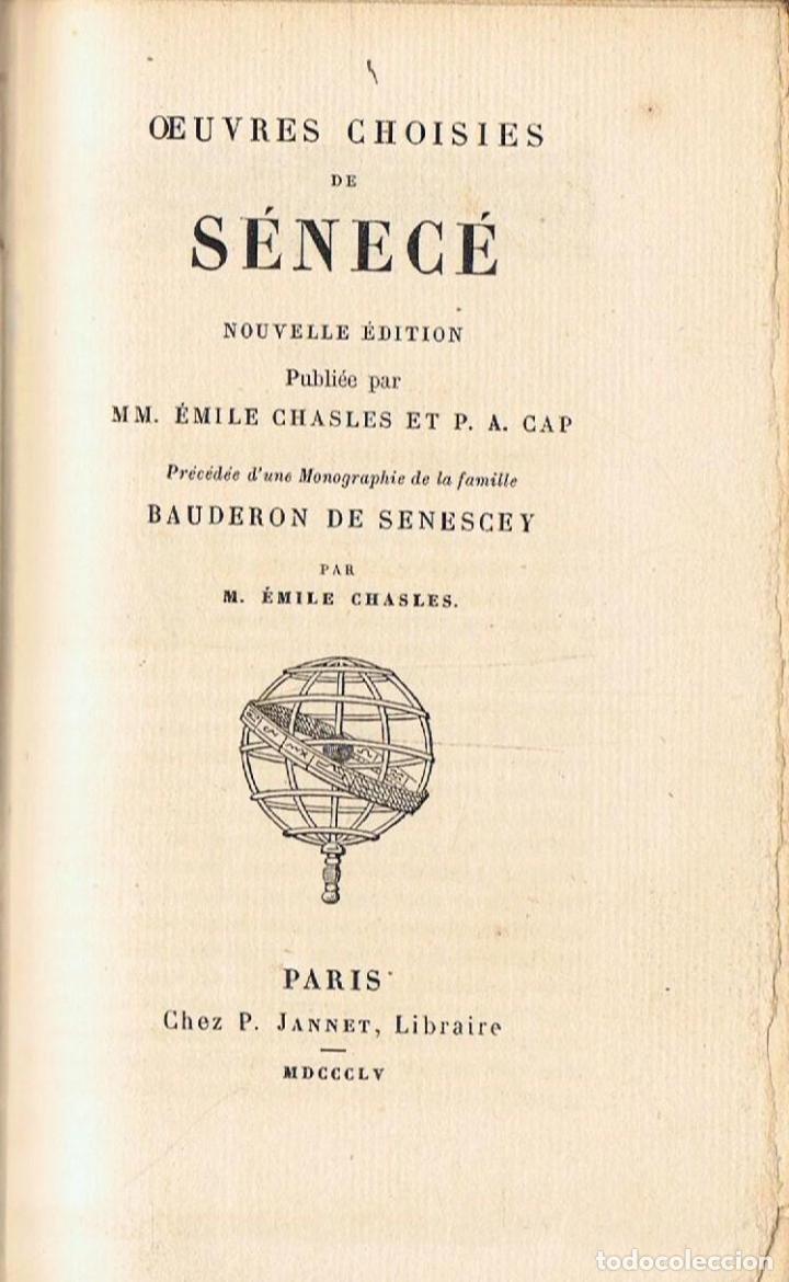Libros: OEUVRES CHOISIES - S&eacute;nec&eacute; (Seneca). - Foto 1