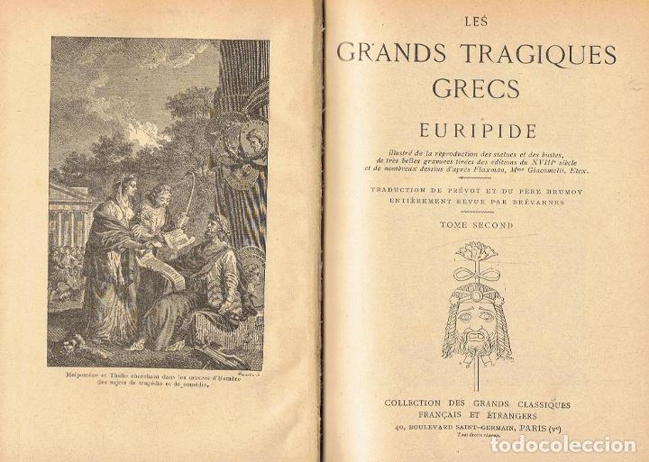 Libros: LES GRANDS TRAGIQUES GRECS. SOPHOCLE, ESCHYLE E EURIPIDE. - AA.VV - Foto 3